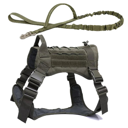 Tactical Dog Harness & Leash Set with Collar