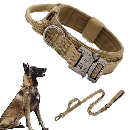 Tactical Dog Harness & Leash Set with Collar