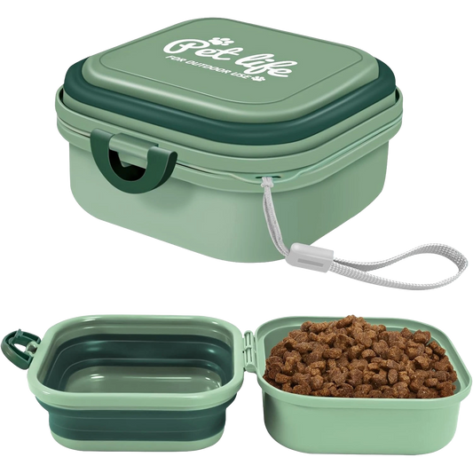 2-in-1 Portable Dog Travel Bowl