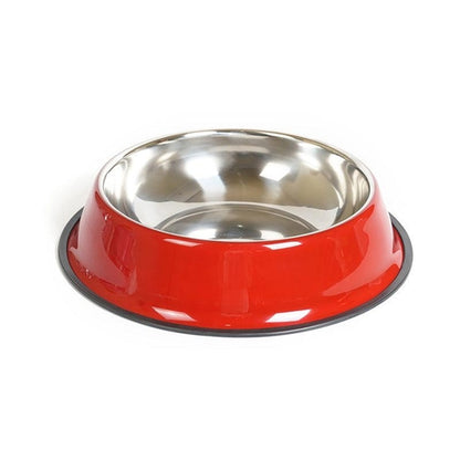 Dual-Use Stainless Steel Pet Bowl
